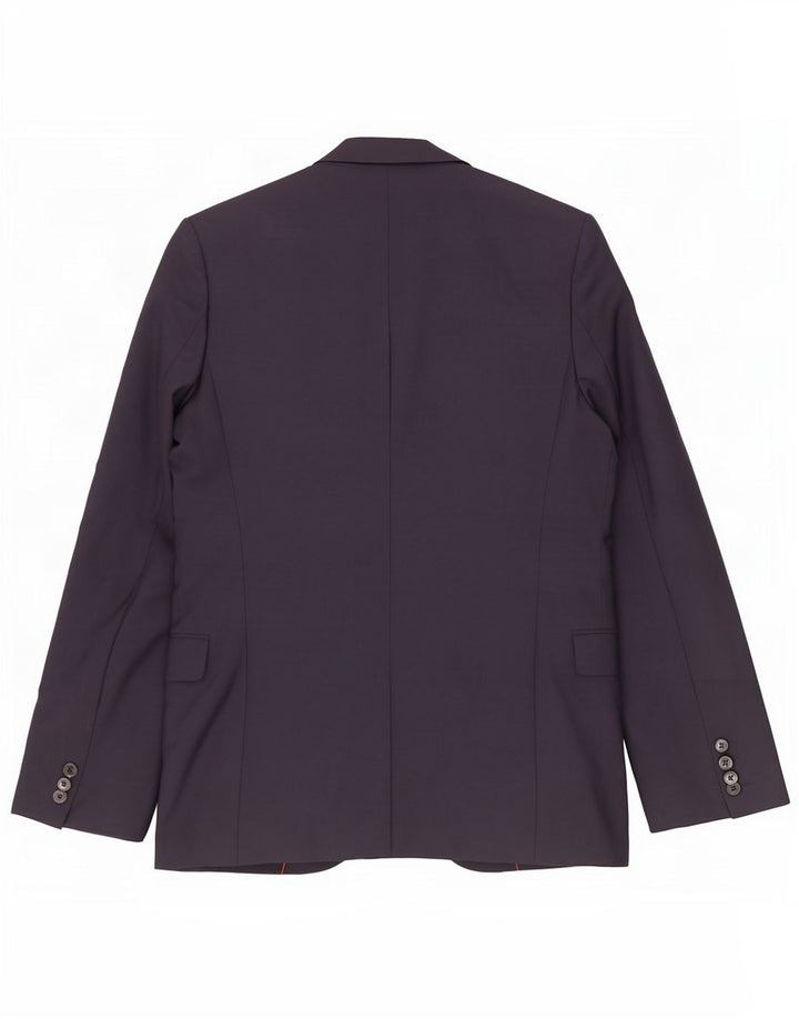 Hugo Boss Ανδρικό σακάκι 2 κουμπιών US 36 Μικρό Navy Blue παρθένο μαλλί