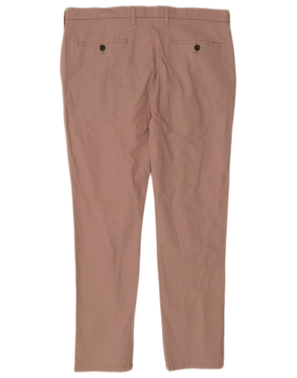 Ανδρικό Skinny παντελόνι Chino Marks & Spencer W36 L29 Ροζ βαμβακερό