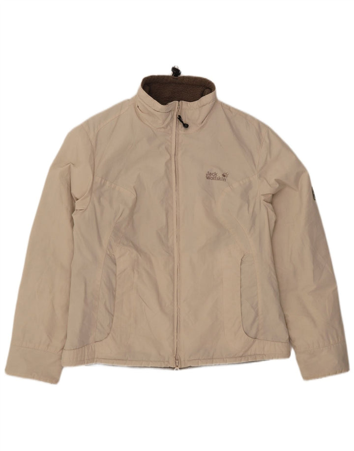Jack Wolfskin Γυναικείο Sherpa Windbreaker Jacket UK 12/14 Medium Off White