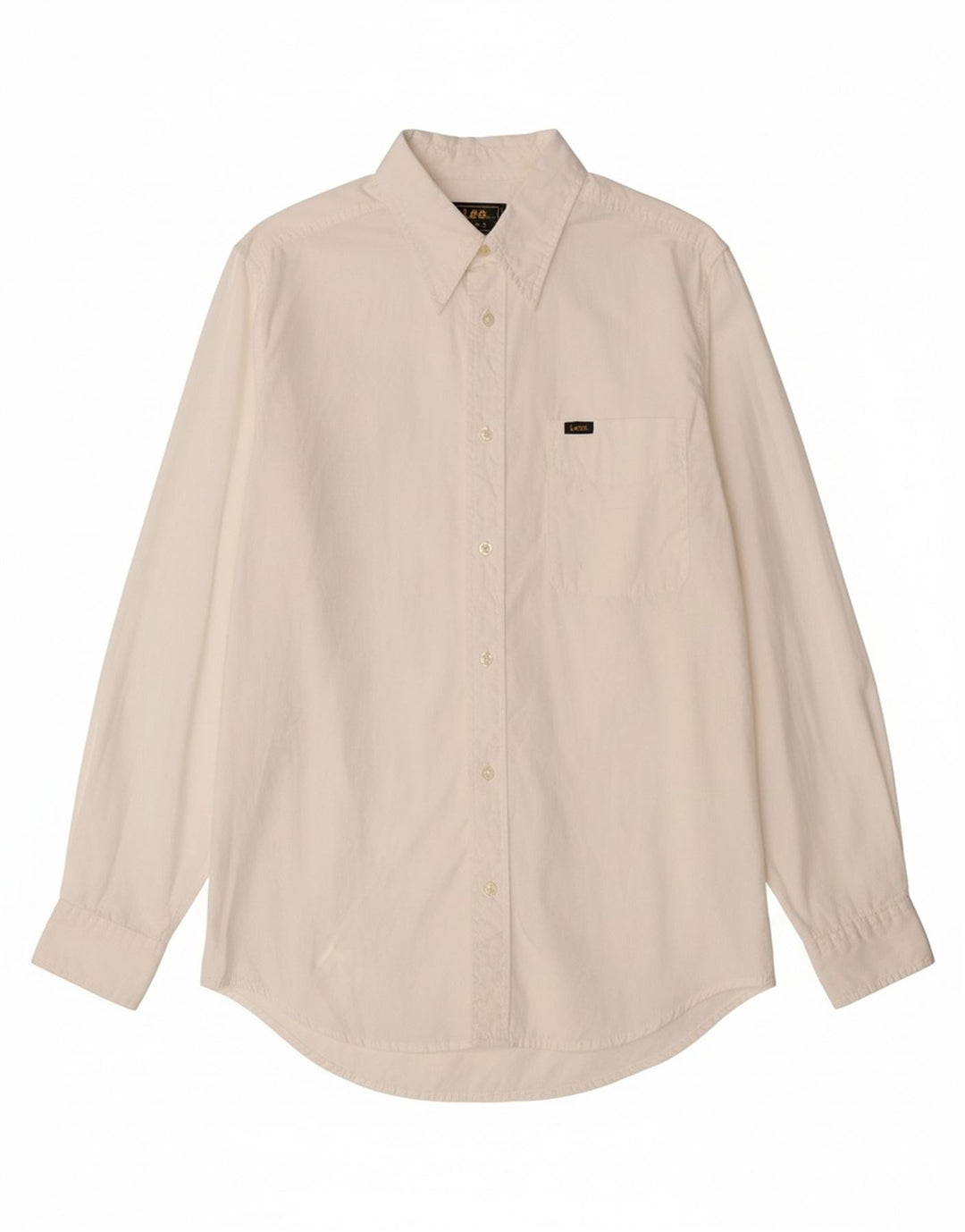 LEE Mens Shirt Medium White Cotton