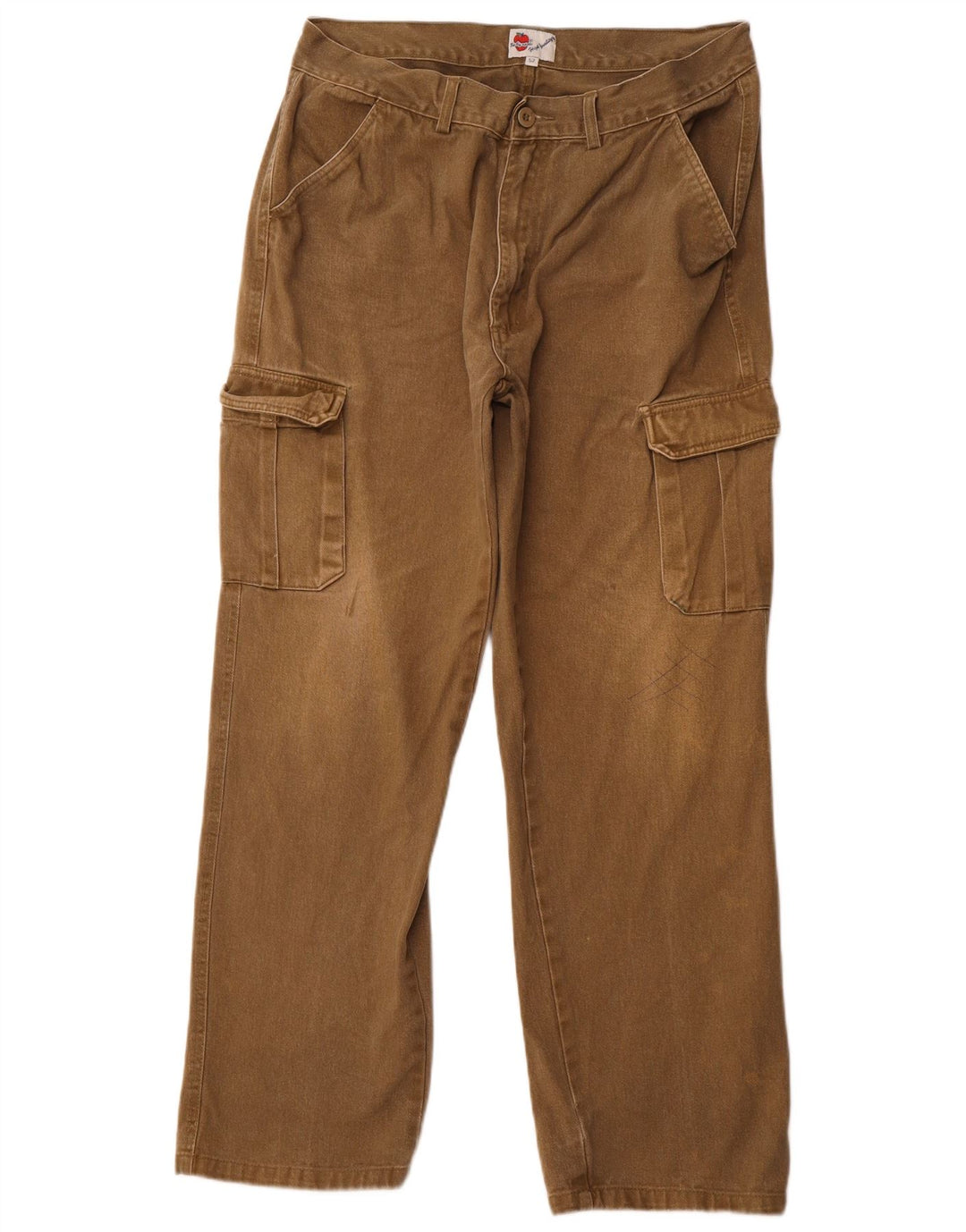 VINTAGE Ανδρικό ίσιο παντελόνι Cargo EU 52 XL W36 L30 Χακί βαμβακερό