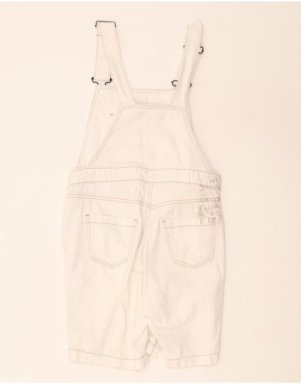 White Stuff Γυναικείο σορτς Dungarees UK 8 Small W30 Λευκό βαμβακερό
