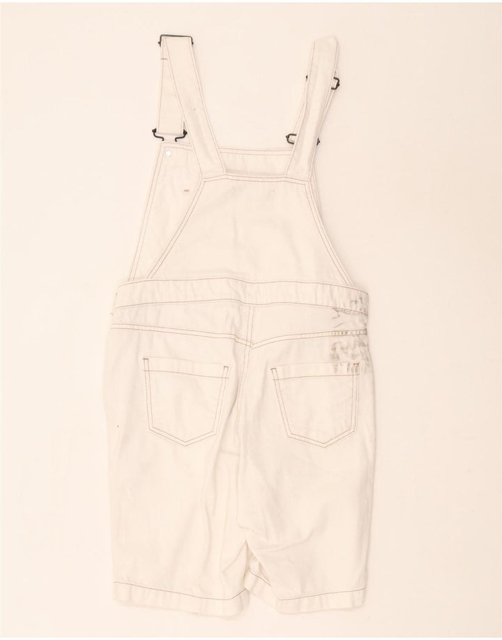 White Stuff Γυναικείο σορτς Dungarees UK 8 Small W30 Λευκό βαμβακερό