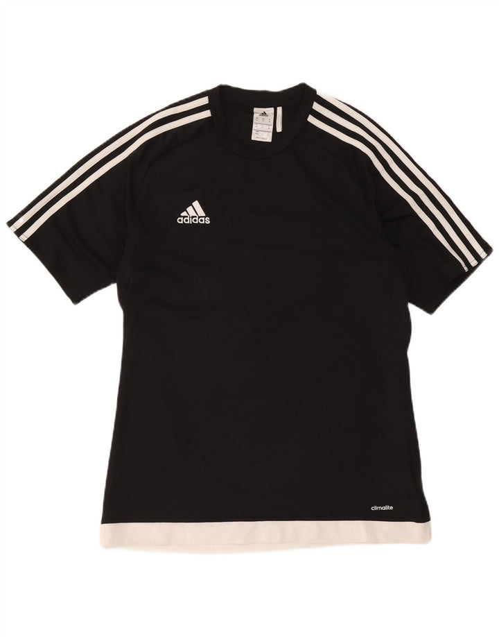 Ανδρικό T-Shirt Climalite Adidas Top Medium Black Colourblock Πολυεστέρας