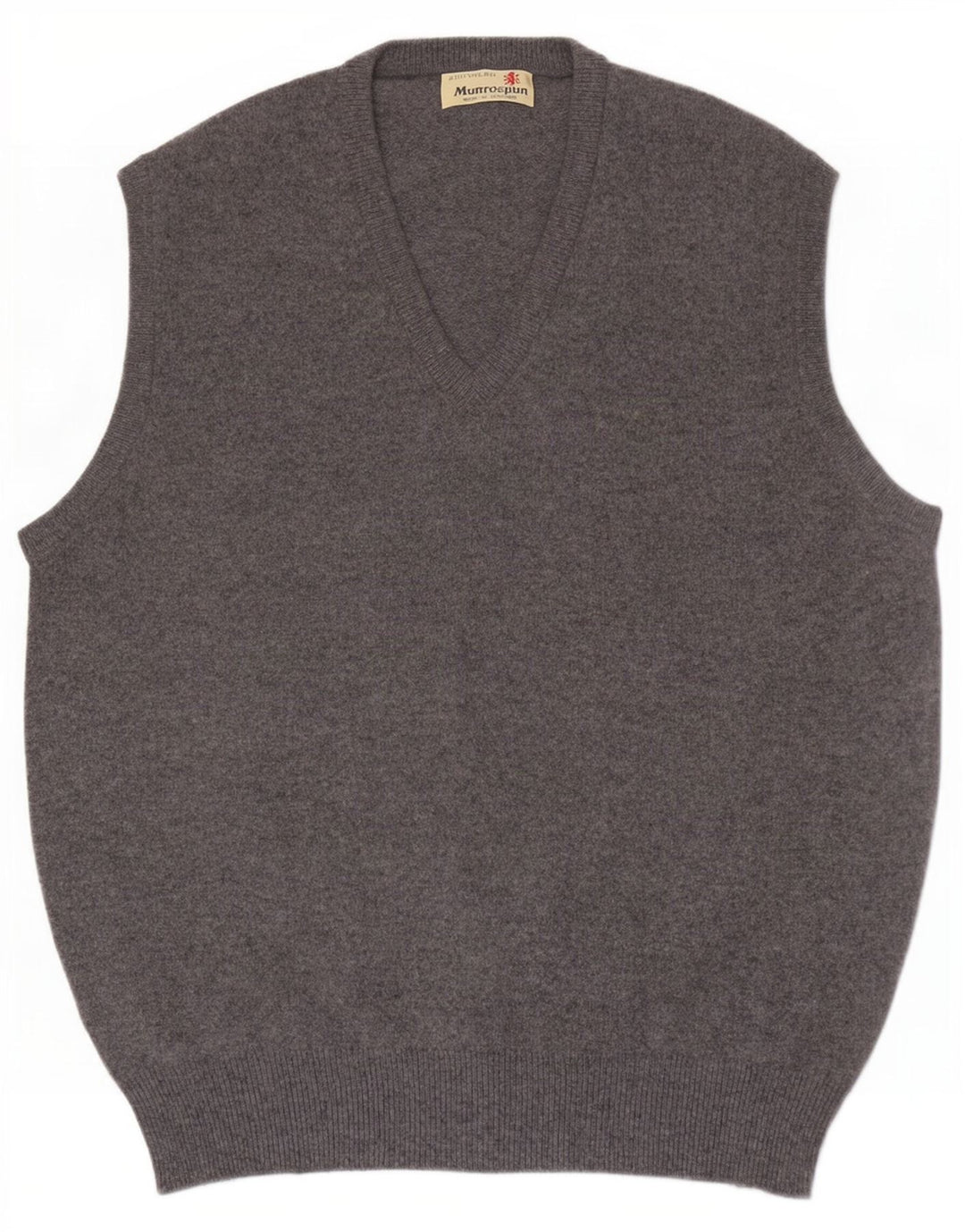 Ανδρικό γιλέκο Munrospun Tank Top EU 52 Large Grey Wool
