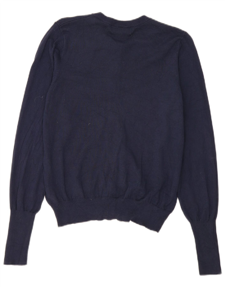 Marks & Spencer Γυναικεία ζακέτα πουλόβερ UK 12 Medium Navy Blue Viscose