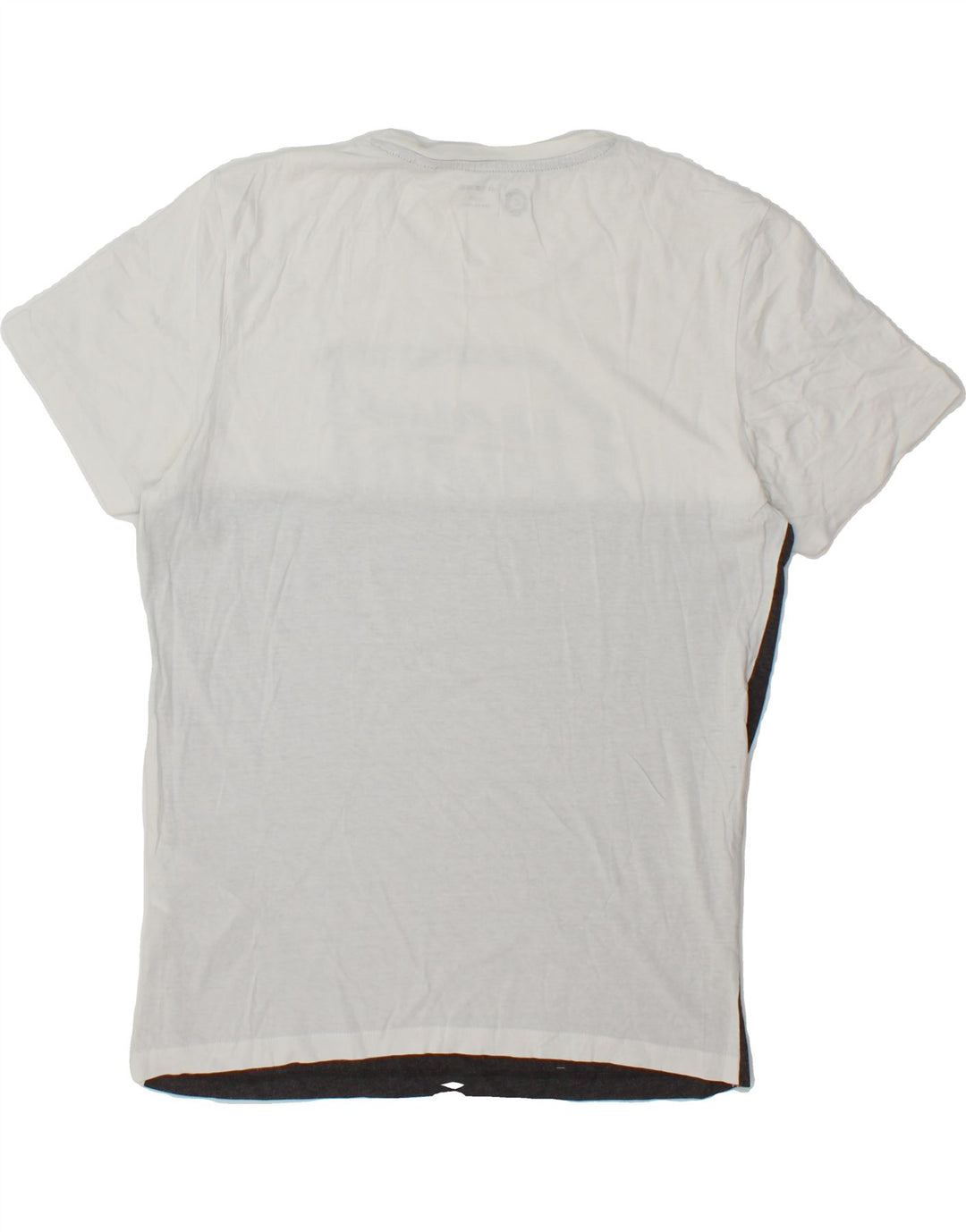 JACK & JONES Mens Graphic T-Shirt Top Medium Grey Colourblock Cotton Vintage Jack & Jones and Second-Hand Jack & Jones from Messina Hembry 
