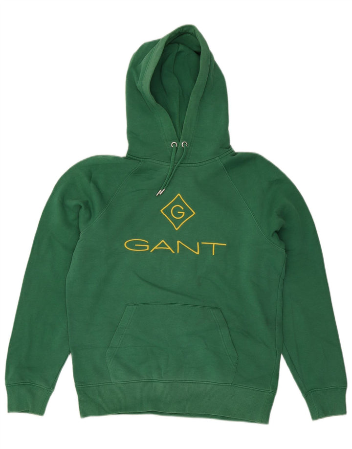 Ανδρικό Gant Graphic Hoodie Jumper Μεσαίο πράσινο βαμβακερό