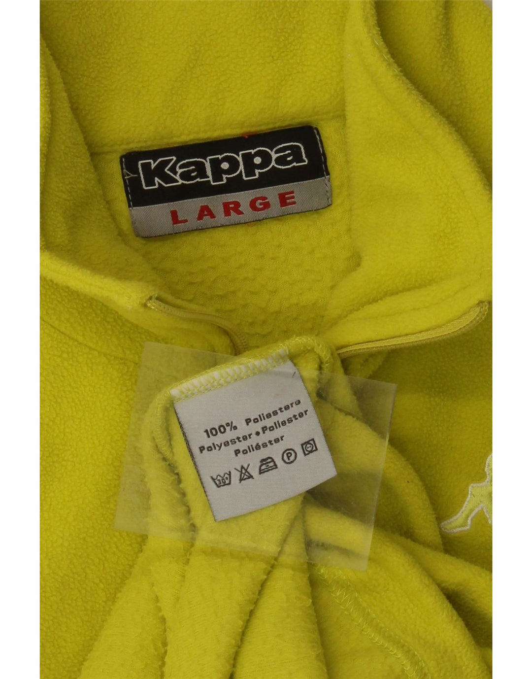 KAPPA Mens Fleece Jacket UK 40 Large Green Polyester