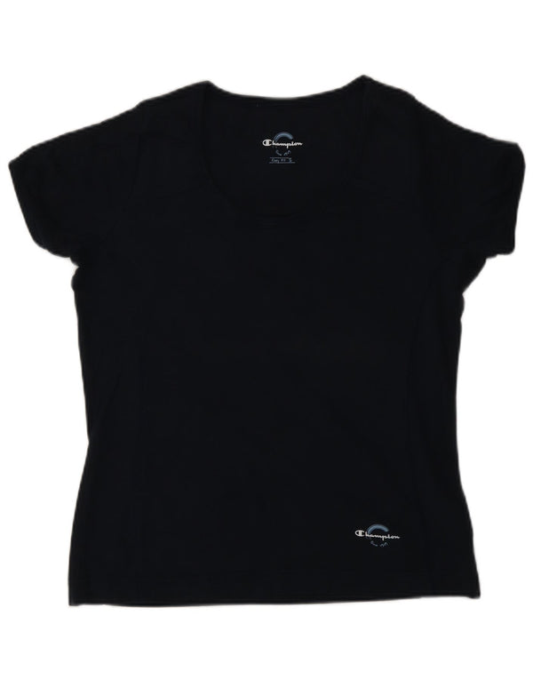 Champion γυναικείο T-shirt Easy Fit Top 10 Small Navy Blue από βαμβάκι