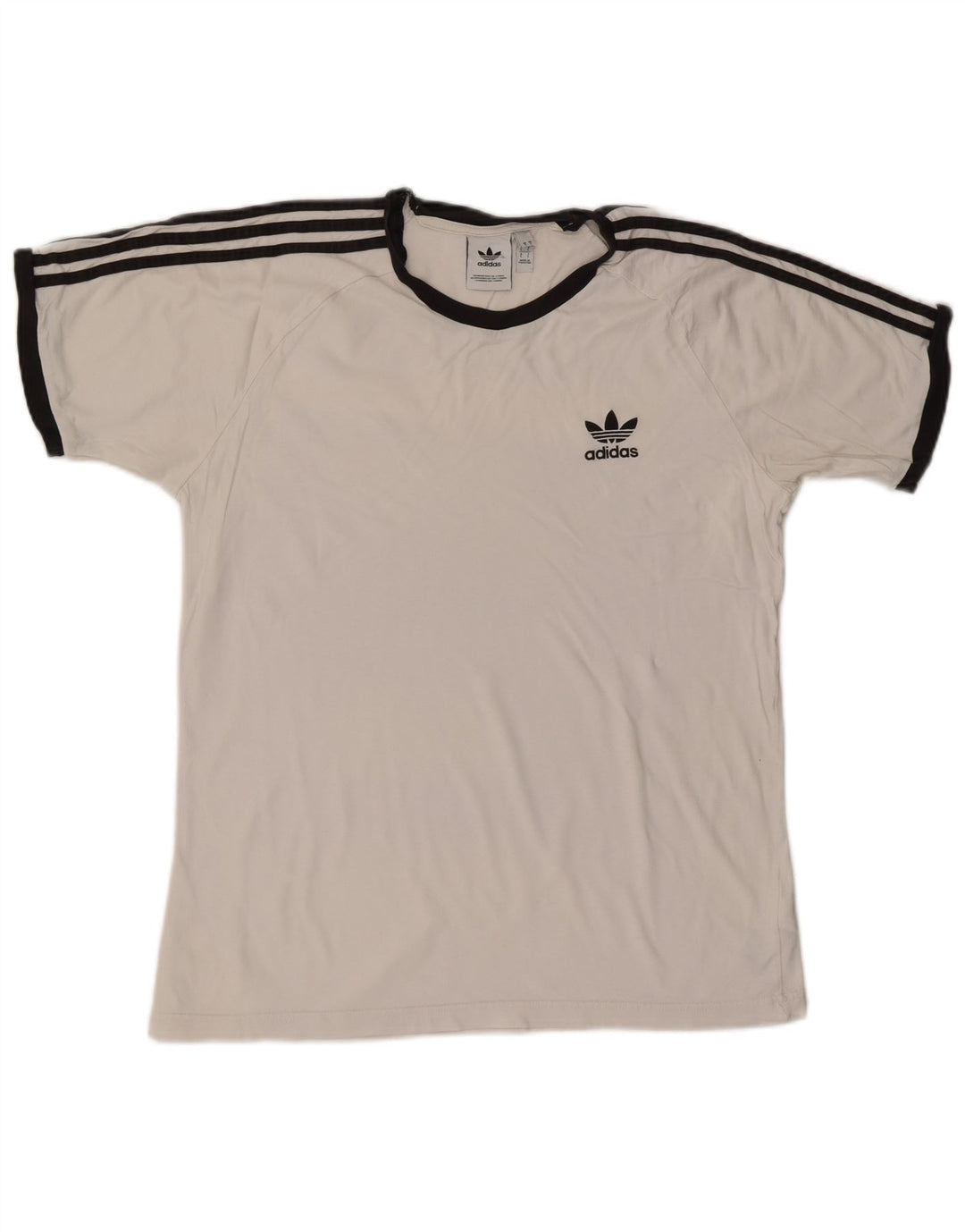 Ανδρικό T-Shirt ADIDAS Top μεγάλο λευκό βαμβακερό