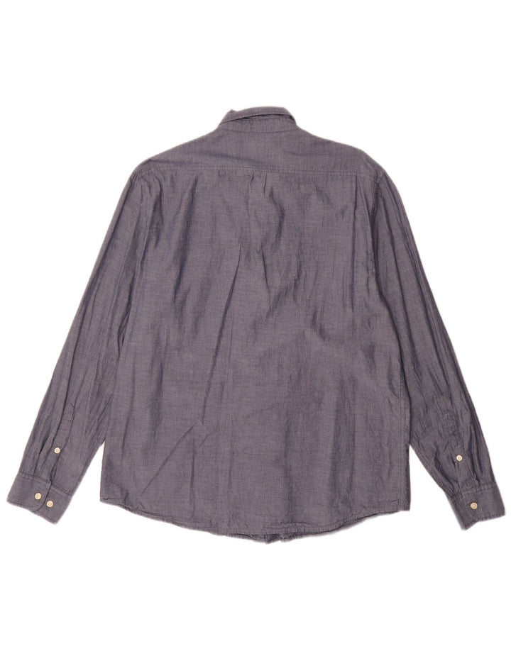 Ανδρικό πουκάμισο Lee XL Navy Blue Cotton