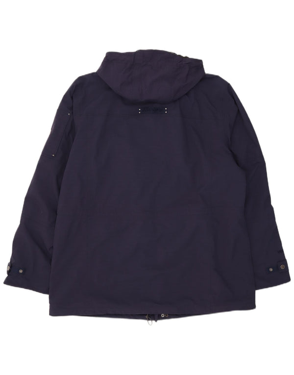 Schoffel Mens Hooded Utility Jacket UK 48 4XL Navy Blue