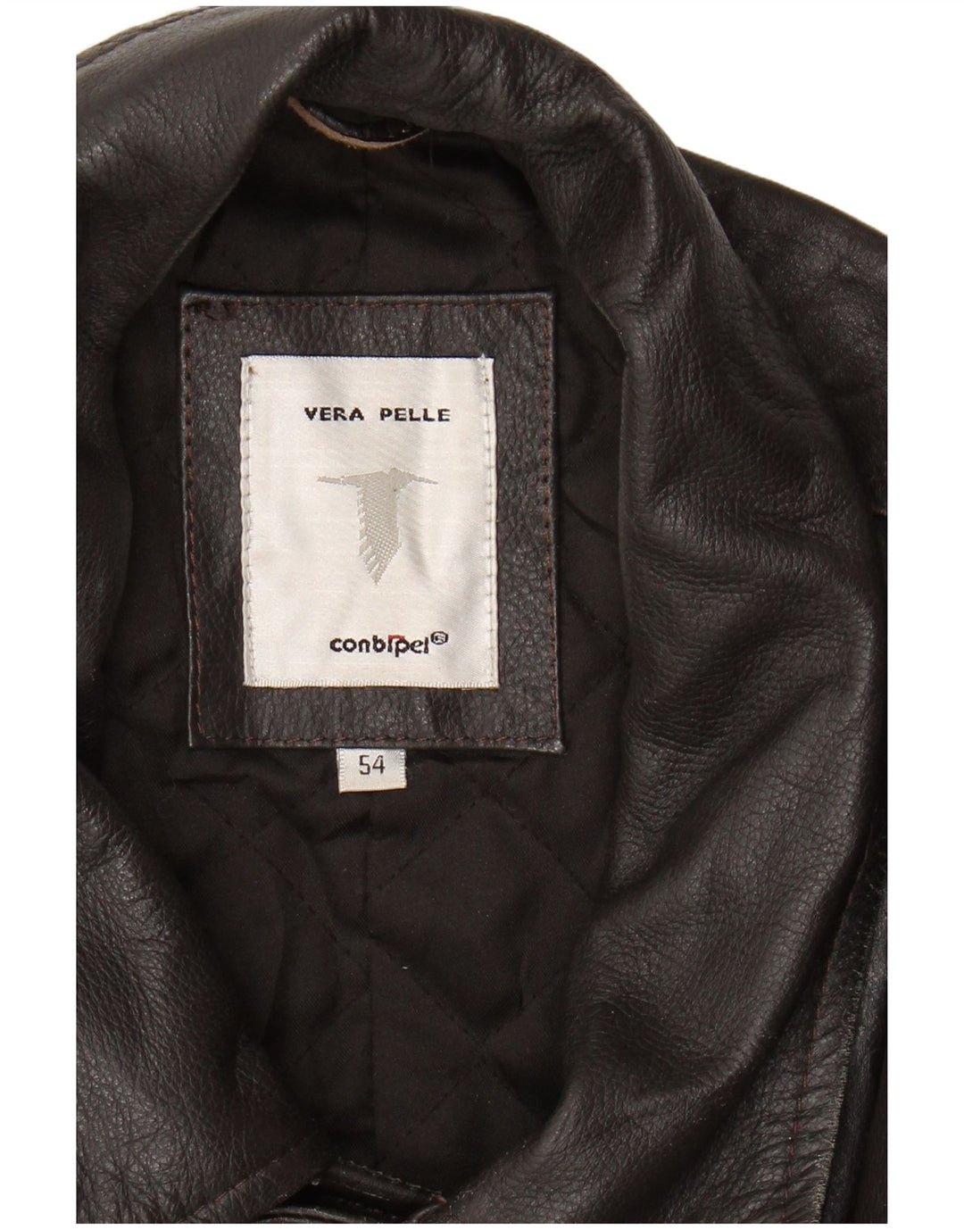 CONBIPEL Ανδρικό Δερμάτινο Παλτό IT 54 XL Καφέ Δερμάτινο