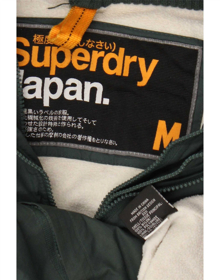 Ανδρικό μπουφάν με κουκούλα Superdry UK 38 Medium Green Nylon