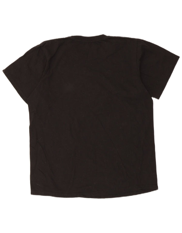 Hard Rock Cafe Γυναικείο T-Shirt Seville Graphic Top UK 14 Medium Black Cotton