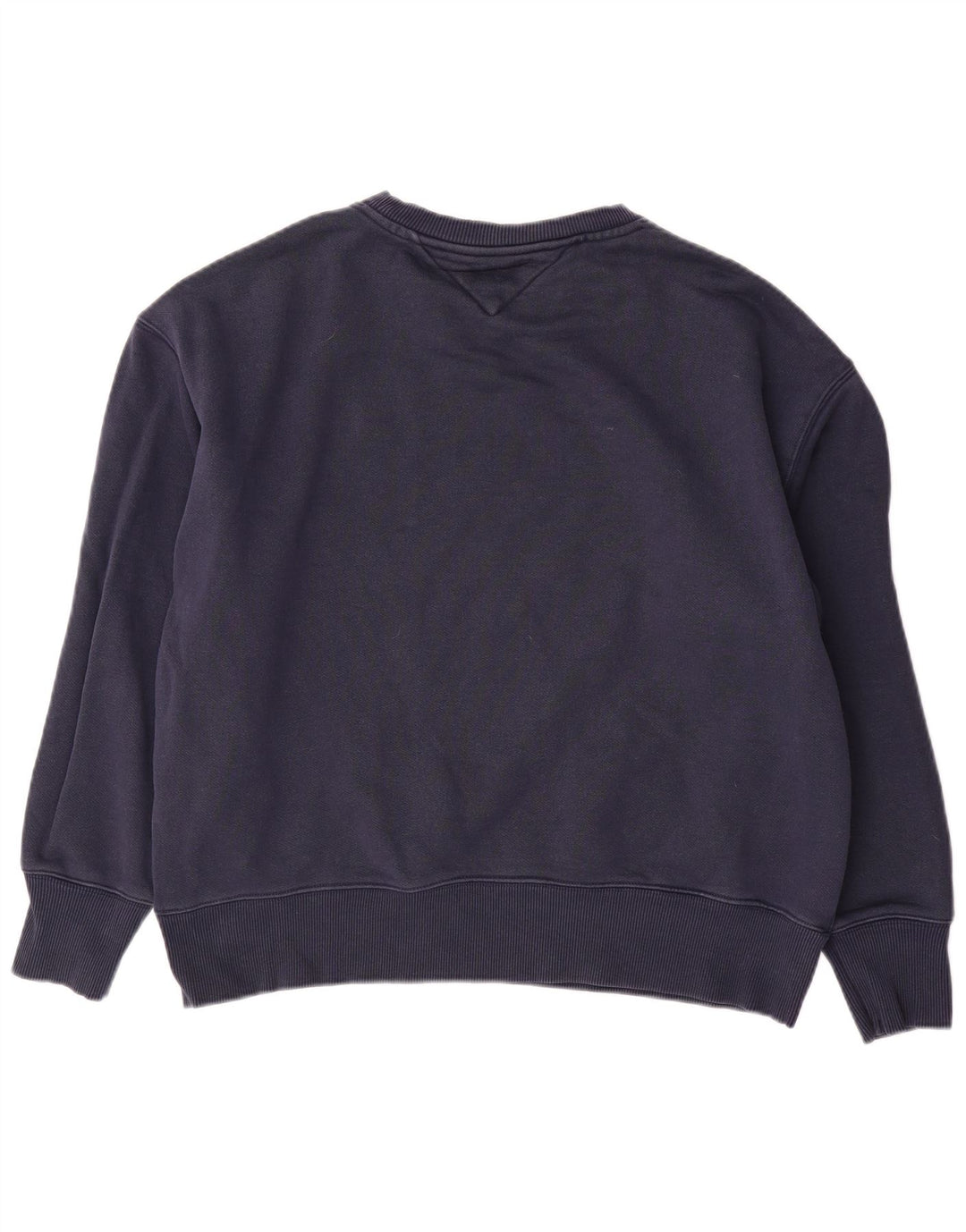 TOMMY HILFIGER Γυναικείο φούτερ μεγάλου μεγέθους Jumper UK 16 Large Navy Blue