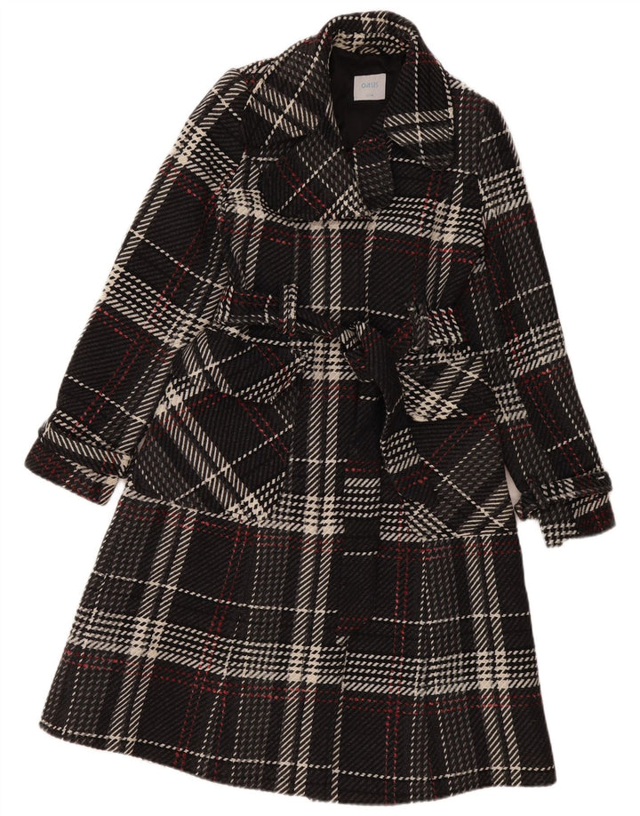 Γυναικείο παλτό Oasis UK 8 Small Black Check Wool