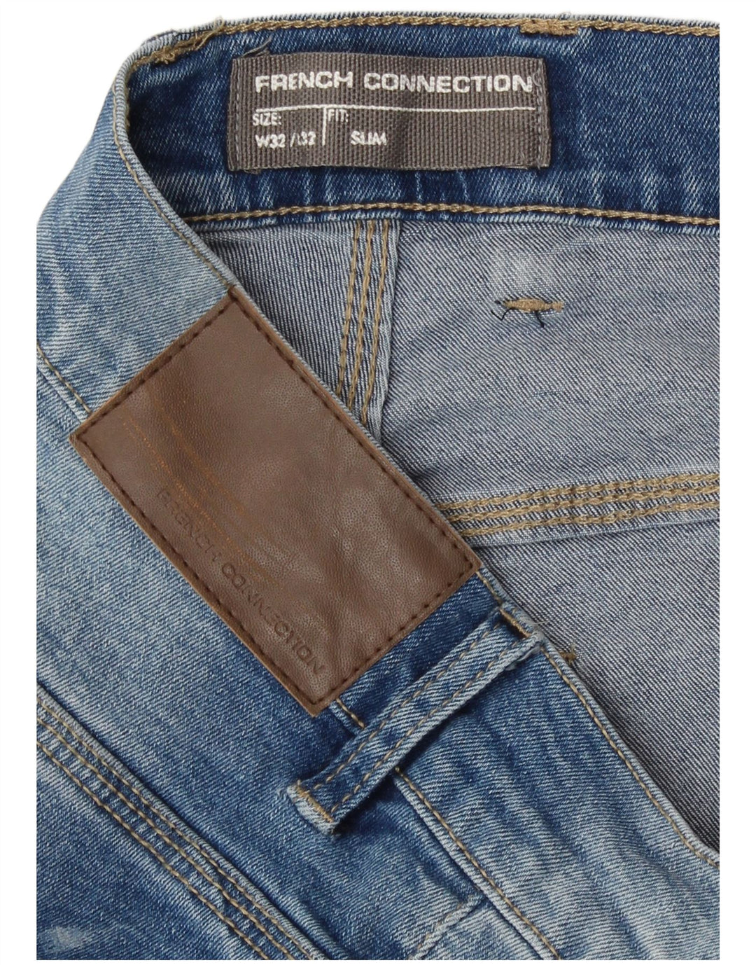 French Connection Ανδρικό Slim Jeans W32 L32 Μπλε βαμβακερό