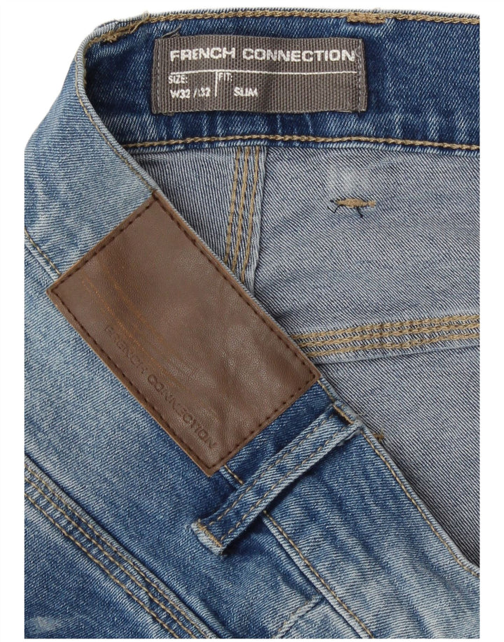 French Connection Ανδρικό Slim Jeans W32 L32 Μπλε βαμβακερό