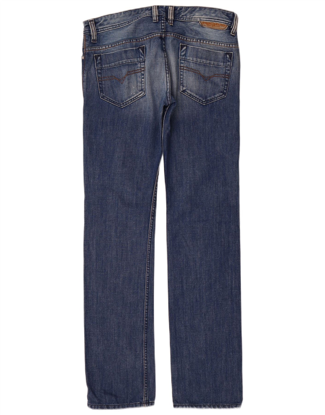 DIESEL Γυναικείο Safado Distressed Straight Jeans W32 L34 Μπλε βαμβακερό
