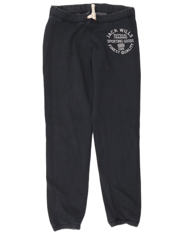 Jack Wills Womens Tracksuit Trousers Joggers UK 8 Small W32 L30 Navy Blue