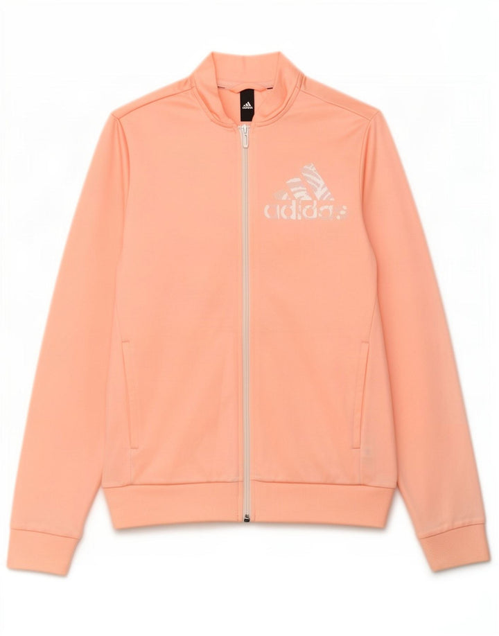 Γυναικεία αθλητική φόρμα γραφικών Adidas Top Jacket UK 12 Medium Pink