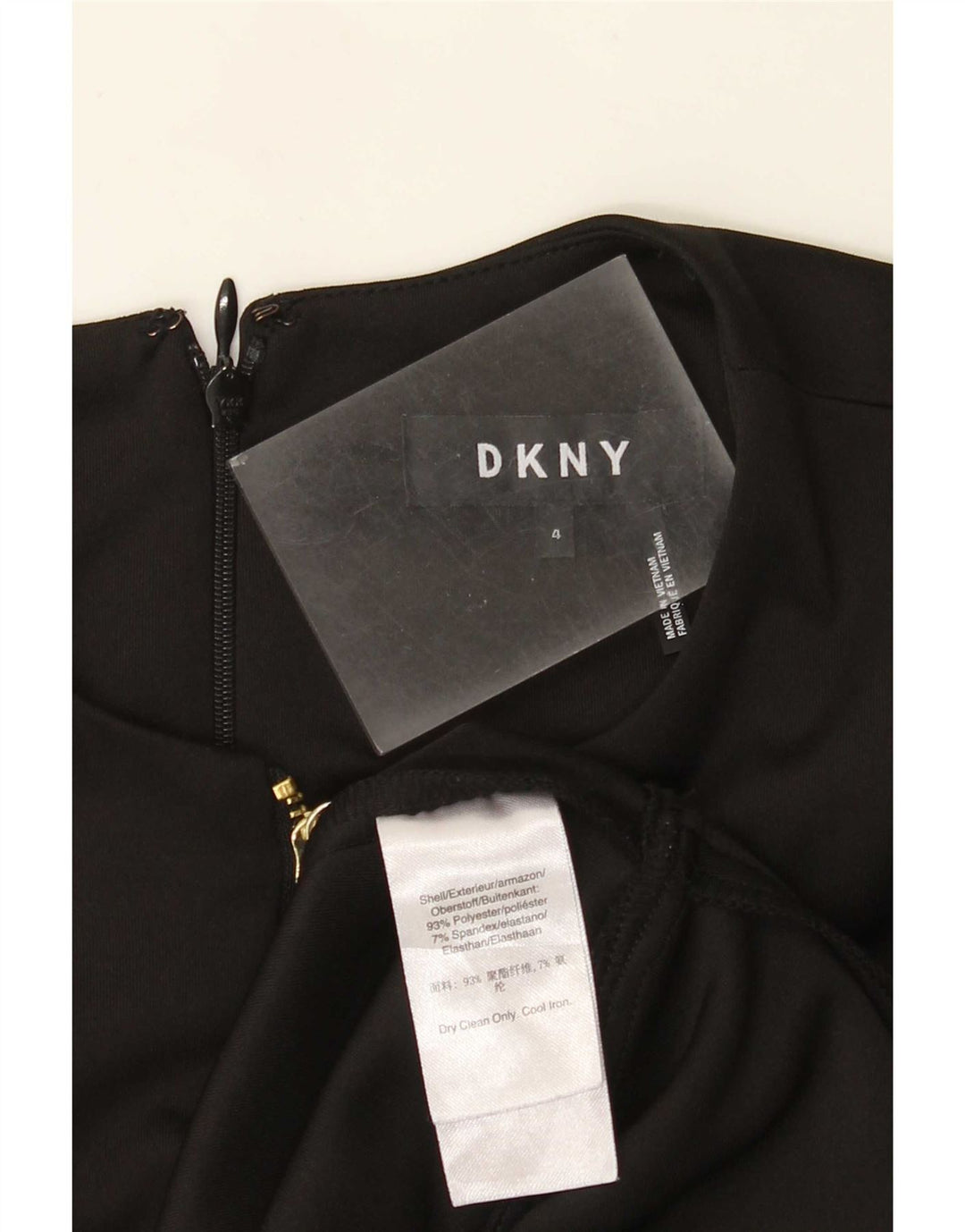 Γυναικείο φόρεμα Dkny A-Line US 4 Small Black Polyester