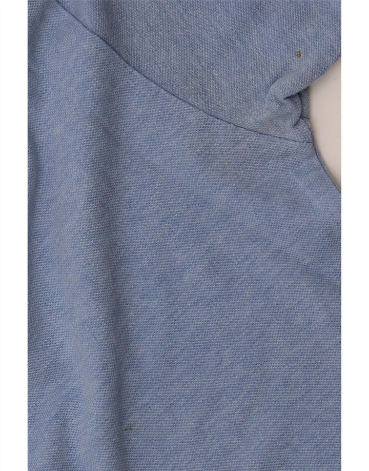 Ανδρικό μπλουζάκι πόλο Kappa, μεσαίο μπλε βαμβακερό