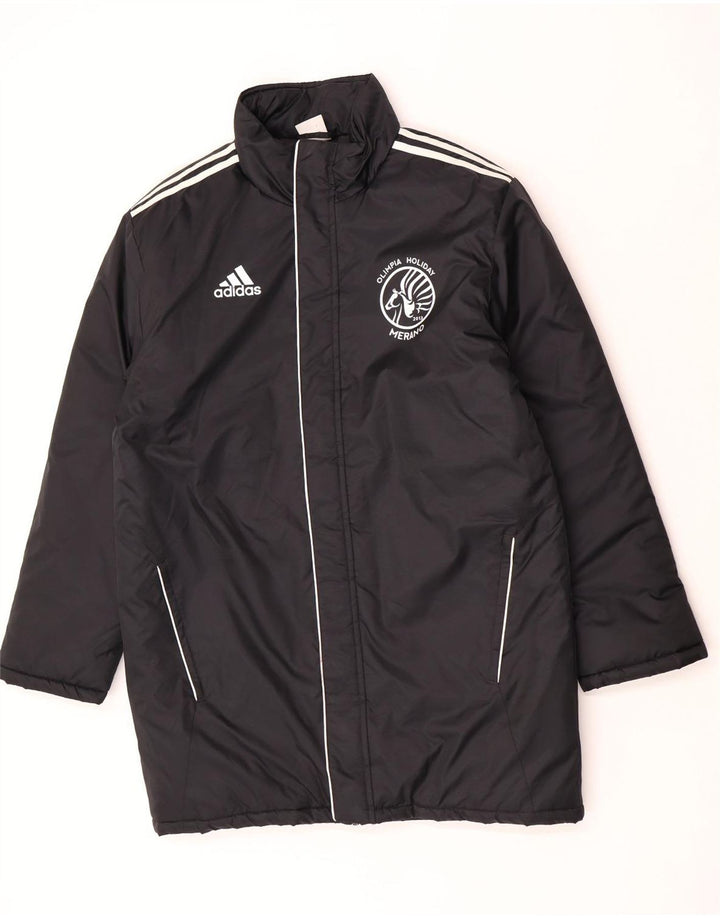 Ανδρικό γραφικό παλτό Adidas UK 38/40 μεσαίο μαύρο νάιλον