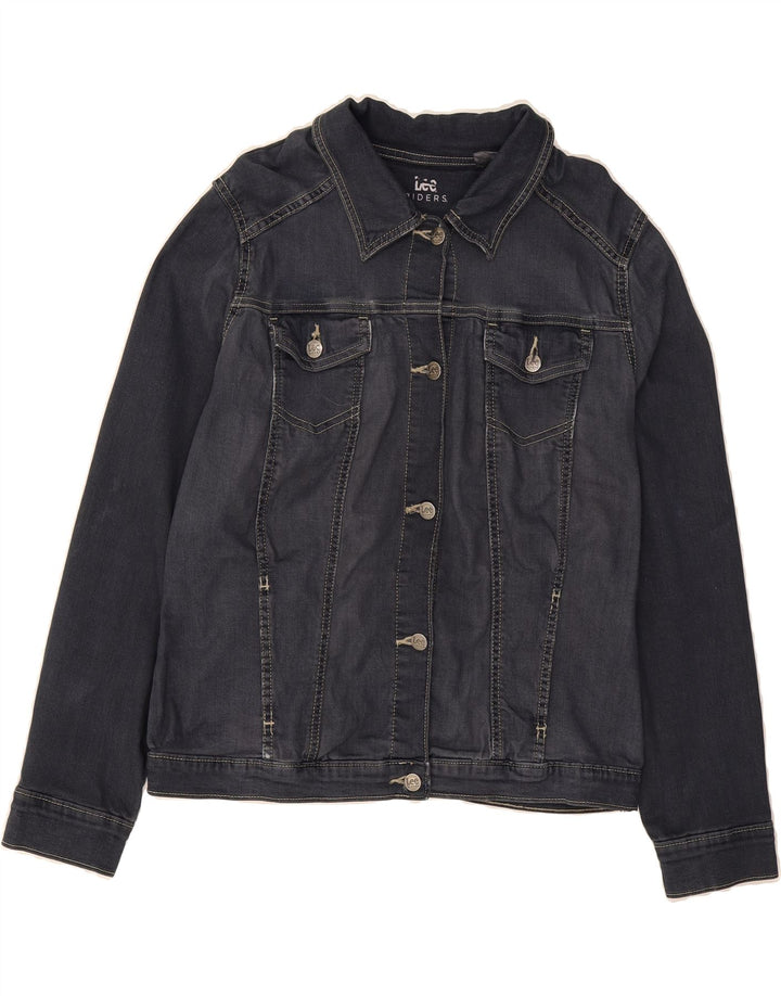 LEE Womens Riders Denim Jacket UK 18 XL Navy Blue Vintage Lee and Second-Hand Lee from Messina Hembry 