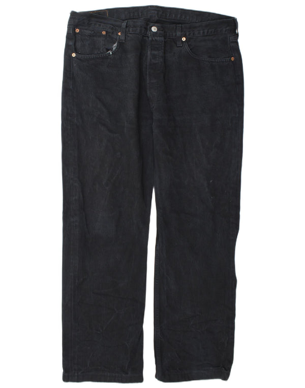 Levi's Mens 501 Straight Jeans W38 L30 Navy Blue