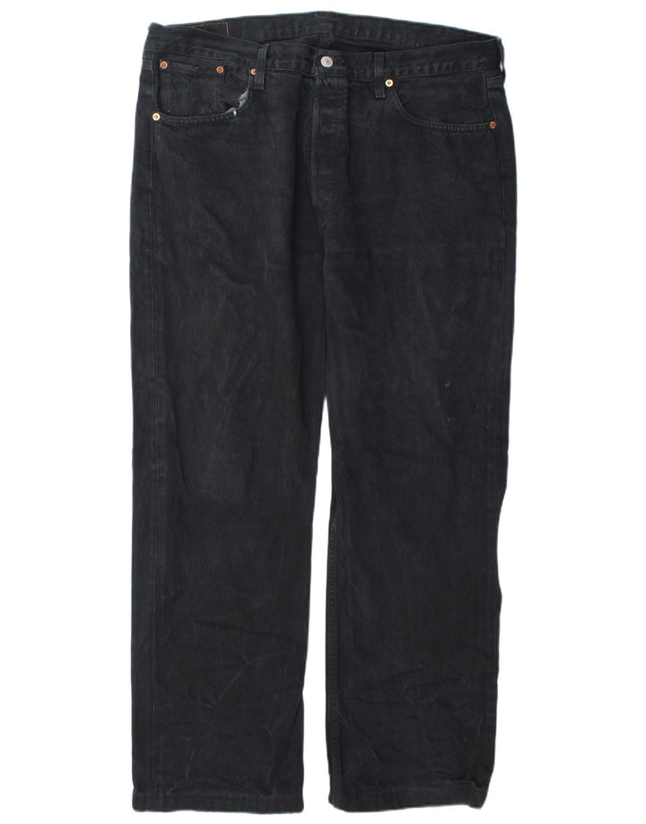 Levi's Mens 501 Straight Jeans W38 L30 Navy Blue