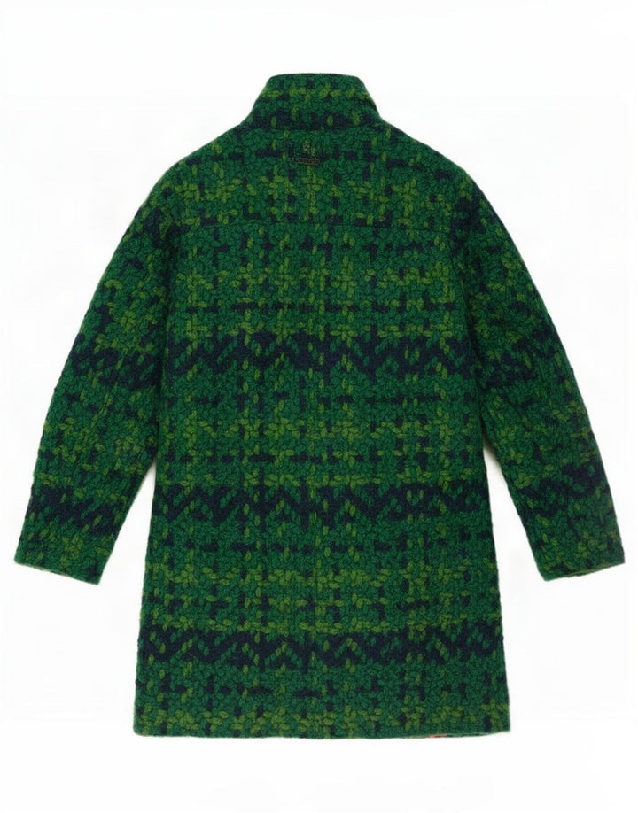 Γυναικείο πανωφόρι Desigual EU 44 XL Green Geometric Polyester
