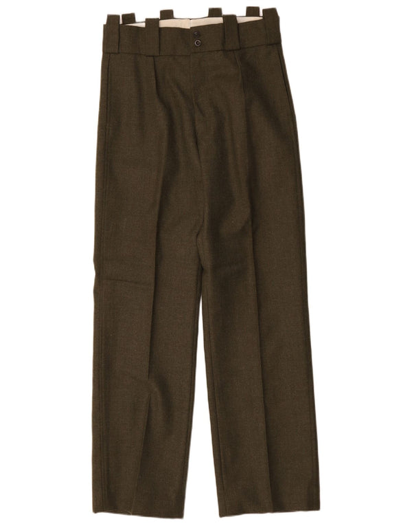 Vintage γυναικείο ψηλόμεσο casual παντελόνι US 10 Large W30 L31 Green