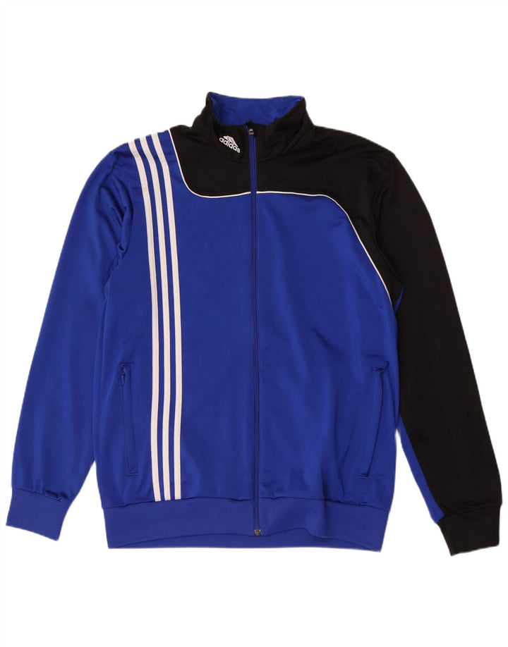 Ανδρική φόρμα Adidas Top Jacket UK 42/44 Large Blue Colorblock Polyester
