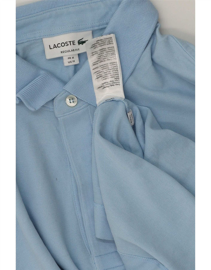 Ανδρικό μπλουζάκι πόλο Lacoste κανονική εφαρμογή, Μέγεθος 4 Μεσαίο μπλε βαμβακερό