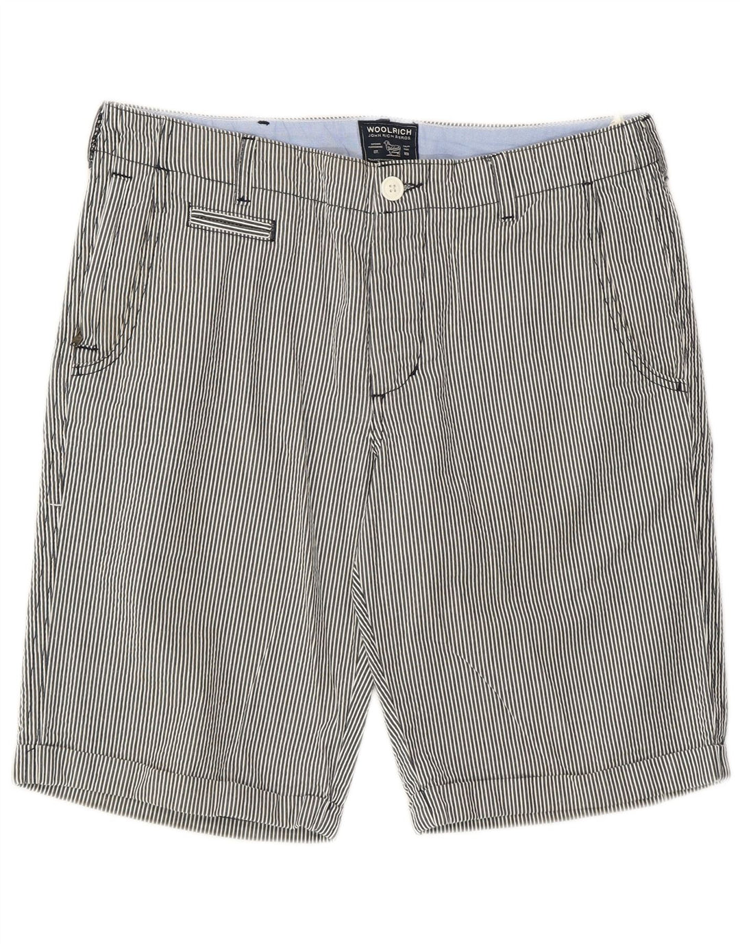 Ανδρικό σορτς κάζουαλ Woolrich W32 Βαμβακερό με μεσαίο γκρι ρίγες