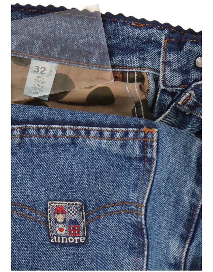 Vintage γυναικείο κωνικό ψηλόμεσο τζιν W32 L30 Μπλε βαμβακερό