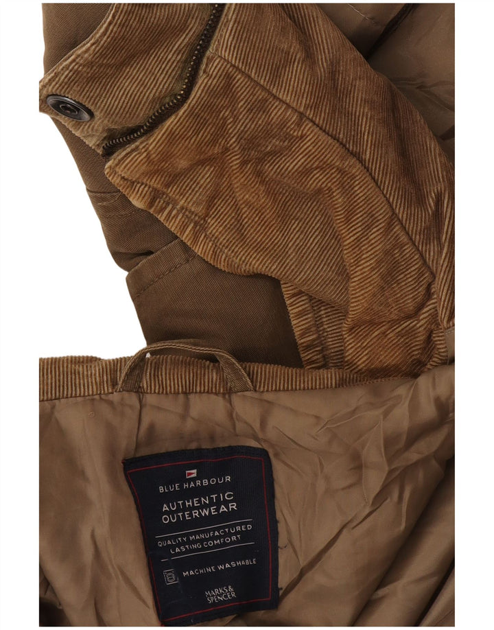 Marks & Spencer Mens Blue Harbor Utility Jacket UK 40 Large Brown