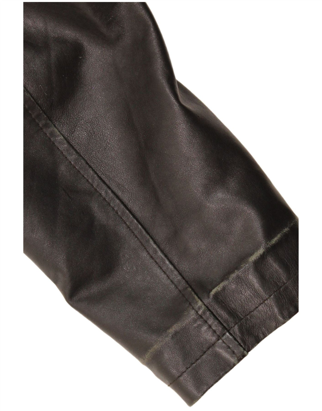 Vintage Γυναικείο Δερμάτινο Μπουφάν UK 14 Medium Black Leather