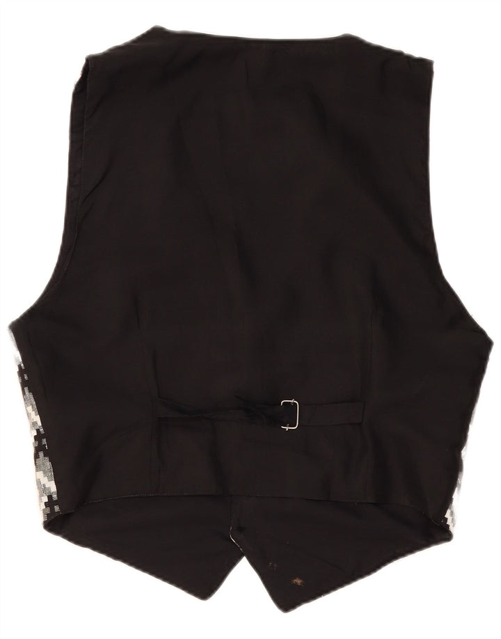 Vintage Ανδρικό Γιλέκο Μεγάλο Μαύρο Γεωμετρικό