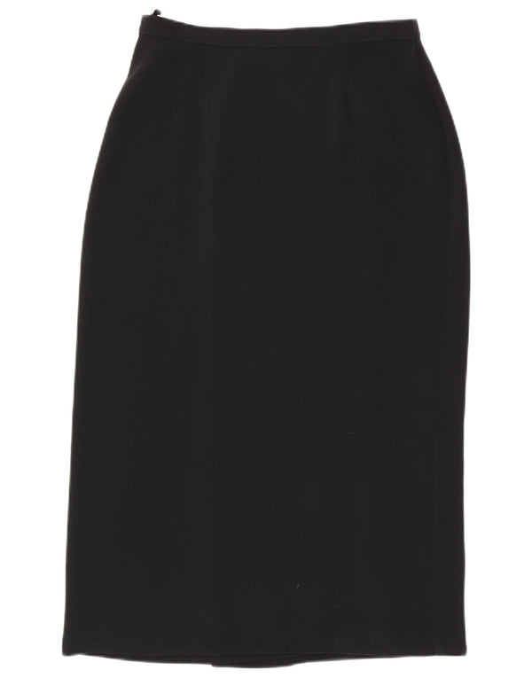 Marks & Spencer Γυναικεία Wrap Φούστα UK 12 Medium W28 Black Polyester