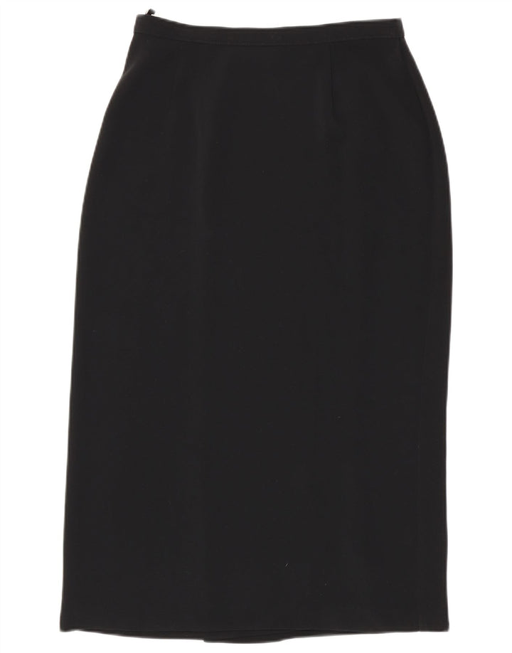 Marks & Spencer Γυναικεία Wrap Φούστα UK 12 Medium W28 Black Polyester