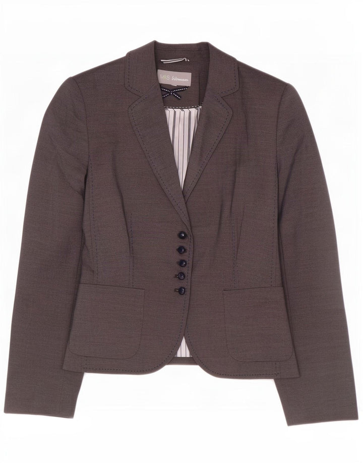 Marks & Spencer Γυναικείο μπουφάν blazer UK 18 XL Navy Blue Polyester