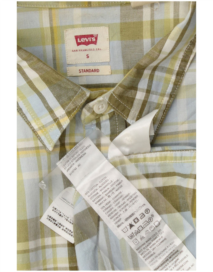 Ανδρικό πουκάμισο Levi's Standard Small Green Check Cotton