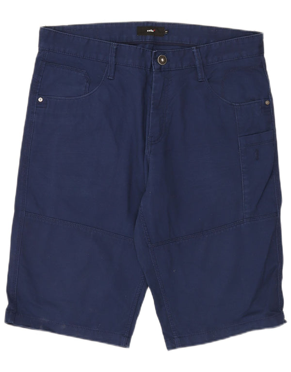 Ανδρικό σορτς Cargo Celio W34 Large Navy Blue από βαμβάκι