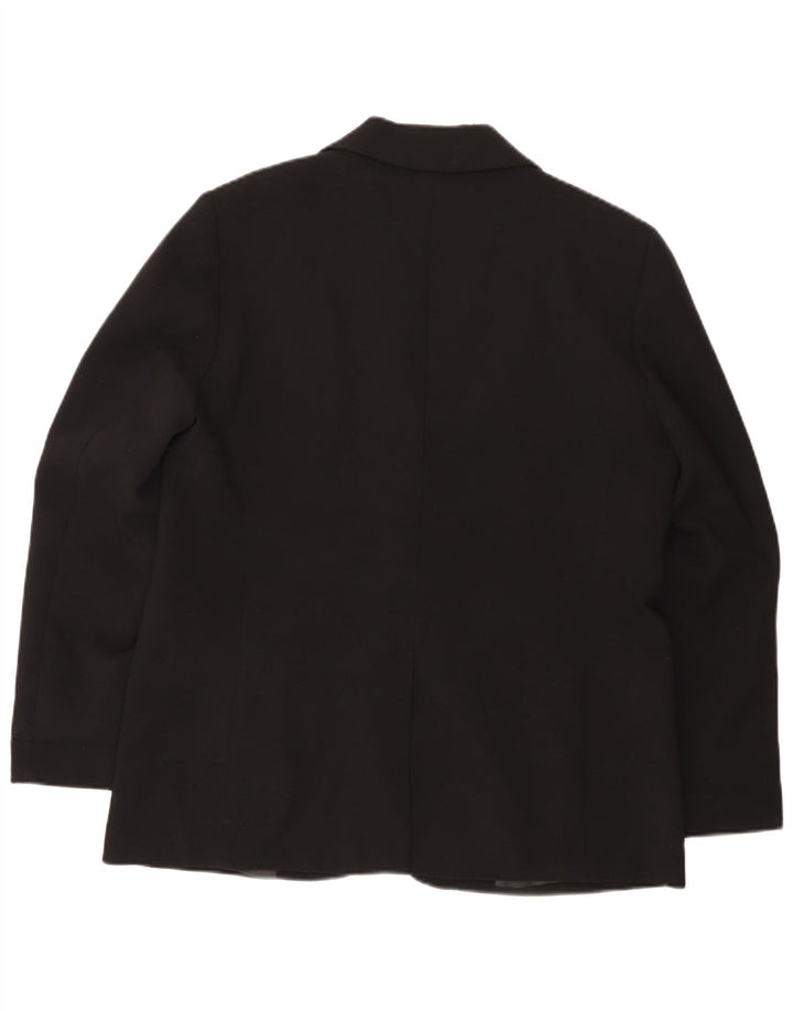 Zara Γυναικείο σακάκι 1 κουμπιού blazer UK 16 μεγάλο μαύρο πολυεστέρα
