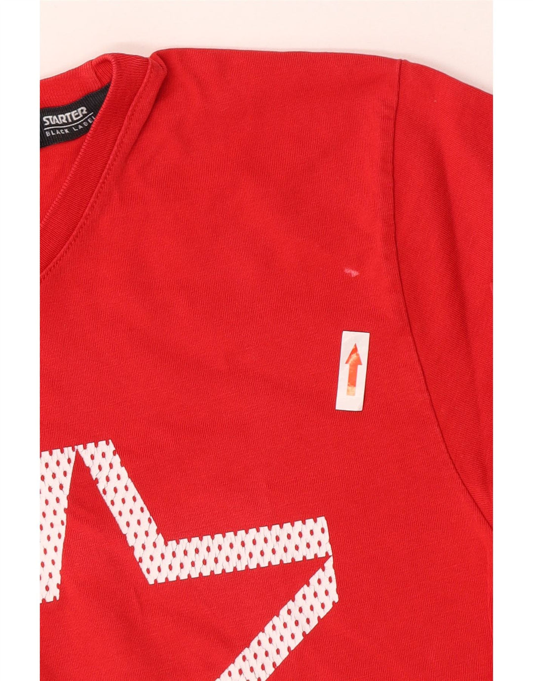 Ανδρικό γραφικό T-Shirt Starter Top Μεσαίο κόκκινο βαμβακερό