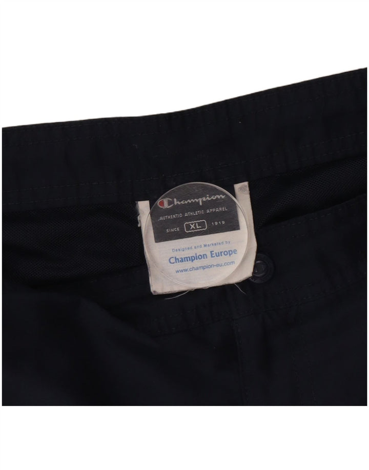 Ανδρικά γραφικά αθλητικά σορτς Champion XL Navy Blue Polyester